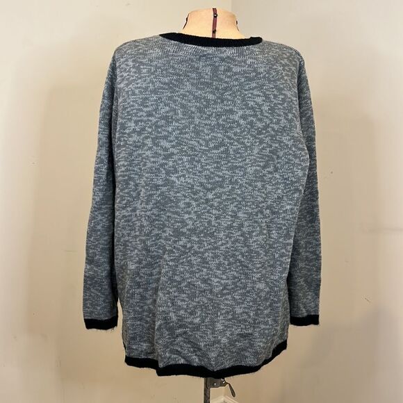 Holiday Time Sequin Red Nose Reindeer Sweater - Size 1X - Picture 8 of 10